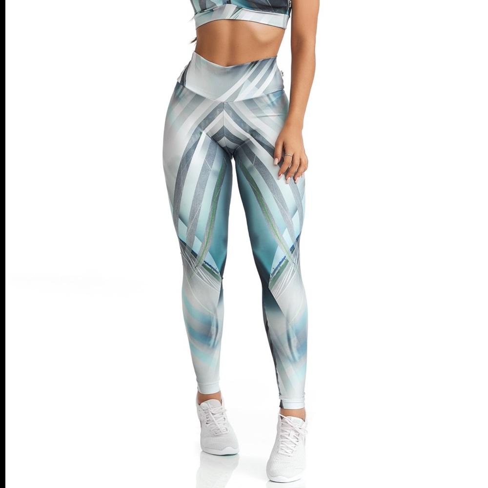 Legging blue print flawless geometric